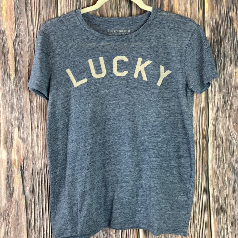 Lucky Brand Heather Gray Top